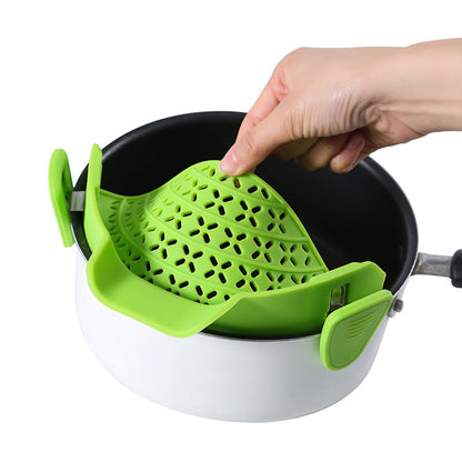 Kitchen Gadgets Silicone Pot Side Drain Stopper - Min butik